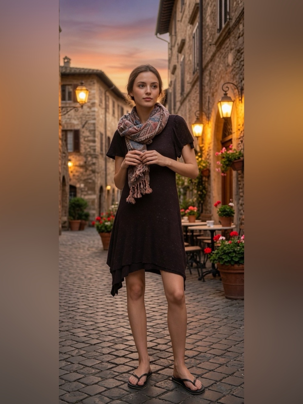 Anthropologie Dolan Speckled Dark Maroon Midi A-Line Dress Size SP Small Petite